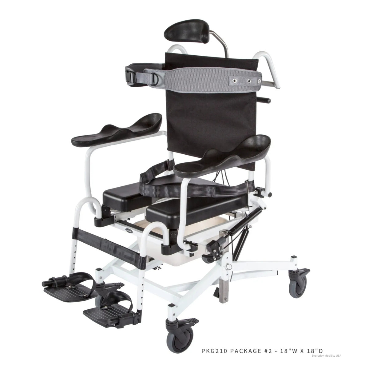 ActiveAid 285TR Tilt Recline Shower Commode Chair